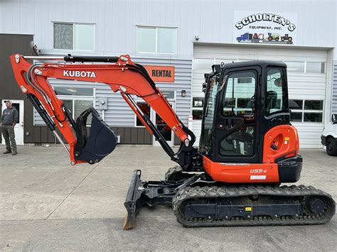 kubota u55 4 mini excavator|kubota u55 excavator for sale.